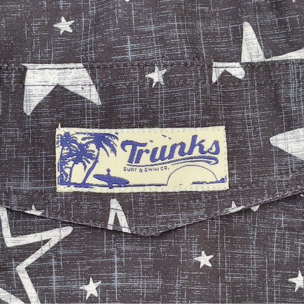 TRUNKS SURF AND SWIM CO. Swim Shorts Pockets Quick Dry Technology Starts Print - Picture 10 of 16